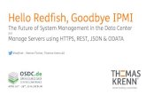 Hello Redfish, Goodbye IPMI - Thomas-Krenn.AG · 2016. 5. 18. · _ HTTP Basic Auth _ RFC2617 _ username & password sent with each request _ Session Based Authentication _ Session