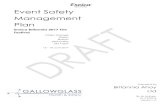 Event Safety Management Plan - Derbyshire Dales€¦ · Event safety management file A full set of documentation covering all aspects of design, build phase, live event and de-rig