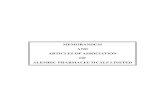 Alembic Pharmaceuticals Memorandum 08-08-2014...1 (PUBLIC COMPANY LIMITED BY SHARES) MEMORANDUM OF ASSOCIATION OF ALEMBIC PHARMACEUTICALS LIMITED I The name of the Company is ALEMBIC