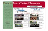 Red Cedar Reader · Facebook. Red Cedar Reader Menomonie Public Library June/July 2017. The Adult READING Program. June 14th through August 2nd Details to be announced soon! 600 Wolske
