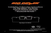 Installation & Operation Instructions For Big Dipper 51k Series ......Big Dipper® Internal Strainer System Overview The Thermaco, Inc. Big Dipper ® Automatic Grease and Oils Removal