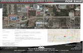 INDUSTRIAL UNDEVELOPED LAND FOR SALE...14001 DALLAS PKWY, 11TH FLOOR • DALLAS, TEXAS 75240 • p 972.419.4000 • f 972.419.4099 INDUSTRIAL UNDEVELOPED LAND FOR SALE TRINITY BLVD.