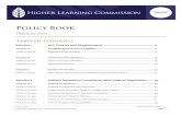 HLC Policy Book, November 2020 - Higher Learning Commission · 2020. 11. 24. · HLC Policy Online at hlcommission.org Published: November 2020 © Higher Learning Commission Page
