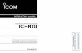 iR10 INSTRUCTION MANUAL · Versions of the IC-R10 which display the “CE” symbol on the serial number seal, comply with the ETSI speciﬁca-tion prETS300 684 (EMC product standard
