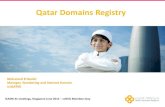 QatarDomainsRegistry...Types of Qatar Domains QDR will manage all Qatar domain names English(.QA) % Arabic Á × % myName.qa’ (WillbeOpenedforregistration) ’ Á × û » ü ß