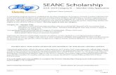 SEANC Scholarship...SEANC Scholarship 201 –201 Category III Member-Only Application 5 This portion of the application is intended to assist the SEANC Scholarship Committee in obtaining