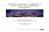 El Paso Electric Company’s 2016 Load Management Program...El Paso Electric Company’s 2016 Load Management Program 6 The possibility of up to four (4) Unscheduled Curtailments,