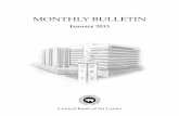 MONTHLY BULLETIN...Bulletin Volume 63Number 01 January 2013 4 w Central Bank of Sri Lanka w Bulletinw January 2013 The Central Bank of Sri Lanka Bulletin is issued monthly by the Department