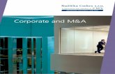 Corporate and M&A Group Corpor… · corporate finance, mergers and acquisitions, tax, compensation, benefits and employment and insurance regulatory. JESS — We advised on on the