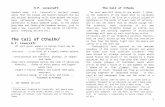 The Call of Cthulhu - Mr. Moore · Web viewWhat seemed to be the main document was headed 'CTHULHU CULT' in characters painstakingly printed to avoid the erroneous reading of a word