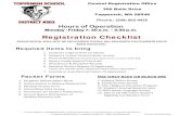 Registration Checklist - Toppenish School District / Homepage€¦ · Student’s original birth certificate 2. Student’s current Immunization records 3. Proof of Residency (Rental/Lease
