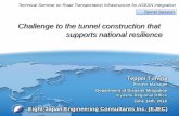 Challenge to the tunnel construction that supports national …solutions.ait.ac.th/wp-content/uploads/2016/06/TOMITA... · 2016. 6. 16. · The principle of the mountain tunnel Eight-Japan
