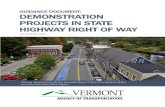 GUIDANCE DOCUMENT: DEMONSTRATION PROJECTS IN ......2020/10/06  · Class I Town Highways ..... 9 4.2 Project Types ..... 9 Transportation-focused demonstration projects ... as alcohol,