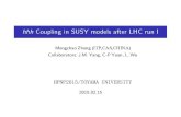 hhh Coupling in SUSY models after LHC run I€¦ · hhh = SM hhh SUSY hhh SM hhh = (3m2 ph 2v h SUSY)= 3m2 p (11) We will call the quantity "triple coupling deviation". This triple