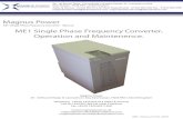 Magnus Power ME1 Manualpdfs.findtheneedle.co.uk/19327..pdf · e-mail - magnuspower.sales@akersolutions.com ME1 Single Phase Frequency Converter - Manual Magnus Power Magnus Power