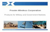 PiWil C tiProxim Wireless Corporation...backhaul and hotspot connectivity Products to security cameras around the border of the camp Base Station / Subscriber Unit / Backhaul - MP.11