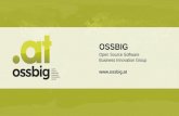 OSSBIG · 2020. 2. 2. · mail info@ossbig.at Name OSSBIG Austria (Open Source Software Business Innovation Group) Location Wien ZVR-Number 515247821 authority Bundespolizeidirektion