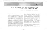 The Sixteen Personality Factor Questionnaire (16PF) 16PF Cattell and Mead.pdfresearch resulted in the 16 unitary traits of the 16PF Questionnaire shown in Table 7.1. From the beginning,