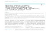 Successful treatment of severe Pneumocystis pneumonia in ......CASE REPORT Open Access Successful treatment of severe Pneumocystis pneumonia in an immunosuppressed patient using caspofungin