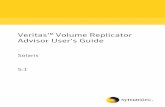 Veritas™ Volume Replicator Advisor User's Guide · 2010. 12. 16. · determine an optimum Veritas Volume Replicator (VVR) configuration. This ... on UNIX and as Replicator Log on