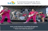 Arts and Culture Funding Program€¦ · number of technical assistance workshops, increasing the awareness of fiscal sponsorship opportunities for non 501c3/501c6’s to access CCSD
