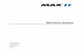 MAX II Device HandbookAltera, The Programmable Solutions Company, the stylized Altera logo, specific device designations, and all other words and logos that are identified as trademarks