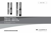 50 Hz - Xylem US · 2018. 9. 27. · 50 Hz Cod. 771080023 Rev.B Ed.09/2012 Baureihen Z855, Z875 Z895, Z8125 8“-Unterwasserpumpen aus Edelstahl
