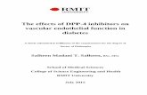 The effects of DPP-4 inhibitors on vascular endothelial function in … · 2016. 5. 4. · The effects of DPP-4 inhibitors on vascular endothelial function in diabetes A thesis submitted
