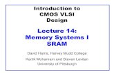 Lecture 14: Memory Systems I SRAM - University of Pittsburghkmram/1192-2192/lectures/MemorySystems1.pdf · 2017. 10. 24. · 13: SRAM CMOS VLSI Design Slide 4 Array Architecture 2n