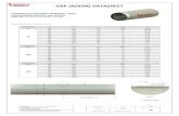 GRP JACKING DATASHEET...Lc =180 mm (OD: 1536 –3065mm) Page : 1/5 Design Assumptions: *The nominal pressure classes are PN1 and PN6 for jacking pipes and couplings. *The pipe lengths