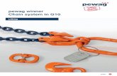 pewag winner Chain system in G10 - Cranemech AB€¦ · 1994 Foundation of the first subsidiary in Czech Republic 1999 Acquisition of the Weissenfels Group 2003 Separation from the
