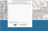 SAVMA/SGA Student Handbook - Veterinary School · Association (SAVMA) and the Student Government Association (SGA) work as a single, joint organization. As such, funds collected from