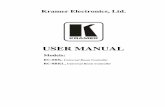 USER MANUAL - Kramer AV · 2018. 7. 18. · the Universal Room Controller4 We recommend that you: Review the contents of this user manual Use Kramer high performance high resolution