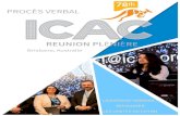 ICAC - REUNION PLĖNIÈRE Files... · 2020. 3. 10. · PRÉFACE Sur invitation du gouvernement de l'Australie, la 78ème Réunion plénière du Comité Consultatif International du