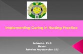 Implementing Caring in Nursing Practice...(Boykin& Schoenhofer, 2001; Leininger & McFarland, 2006; Watson, 2005) Caring nursing formalizes the conception of professional nursing practice