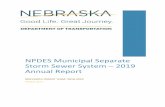NPDES Municipal Separate Storm Sewer System – 2019 ......The following PEO Strategy BMPs provide details about how NDOT accomplishes PEO Strategy Goals. BMP 1.1 Deliver stormwater