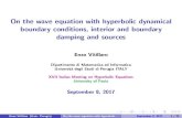 On the wave equation with hyperbolic dynamical boundary ... · On the wave equation with hyperbolic dynamical boundary conditions, interior and boundary damping and sources Enzo Vitillaro