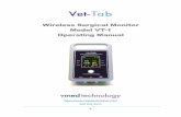 Wireless Surgical Monitor Model VT-1 Operating Manual...2020/04/20  · Figure 4 - Android VetTab App Monitoring Screen VetTab App Monitoring Screen Elements: 1. Waveform Boxes (ECG,
