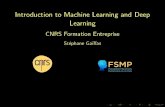 Introduction to Machine Learning and Deep Learning...Introduction to Deep Learning Feed-forward neural networks Convolutional neural networks Stochastic gradient descent, back-propagation