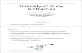 Intensity of X-ray Diffraction - SNU OPEN COURSEWAREocw.snu.ac.kr/sites/default/files/NOTE/2019-XSA-06... · 2019. 9. 5. · Unpolarizedincident X-ray becomes polarized after diffraction