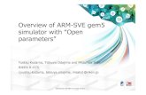 Overview of ARM-SVE gem5 simulator with “Open parameters” · 2019. 6. 21. · Note: “Some of parameters in this gem5 are taken from public ... generation Arm HPC processor,