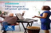 Report to Donors: The impact of your giving6 REPORT TO DONORS COMMUNITY The generosity of our alumni and donors allows us to strengthen opportunities for talented students from disadvantaged
