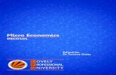 Micro Economics - LPU Distance Education (LPUDE)...6. Market structure: Perfect competition: Introduction, features, short run & long run equilibrium. Perfect competition: Existence