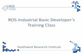 Training Class · Session 3: Motion Control of Manipulators Southwest Research Institute 2 . 3 URDF: Unified Robot Description Format . URDF: Overview •URDF is an XML-formatted