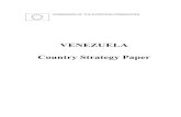 COUNTRY STRATEGY PAPER: VENEZUELA · 2016. 10. 26. · Venezuela is the seventh largest Latin American country and covers an area of 912,050 km2. Its population in 2000 reached 24.2