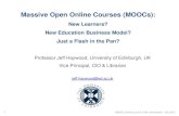 Massive Open Online Courses (MOOCs) 2014. 8. 15.آ  Massive Open Online Courses . MOOCs . are open to