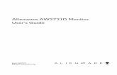 Alienware AW2721D Monitor User's Guide · 2020. 11. 27. · 6 | Safety instructions Safety instructions CAUTION: Use of controls, adjustments, or procedures other than those specified