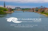 2017 At a Glance - Cambridge, Ontario2017 At a Glance The City of Cambridge, Ontario, Canada for Fiscal Year Ended December 31, 2017 PEOPLE PLACE PROSPERITY City of Cambridge, 2017