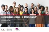 Audience Segmentation is it the holy grail? Eldridg… · Audience Segmentation ... DATA & INTELLIGENCE –BLENDED DATA APPROACH (2) Open Administrative Commercial Pros: • Free