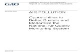 GAO-21-38, AIR POLLUTION: Opportunities to Better Sustain ...reducing air pollution and the benefits associated with reducing adverse health and ecological effects from poor air quality.